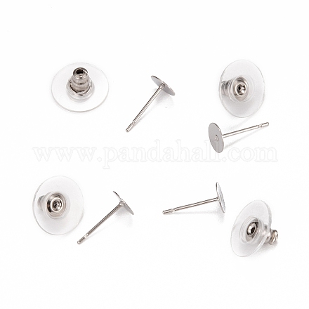 Accessoires de puces d'oreilles en 304 acier inoxydable STAS-I097-064P-1