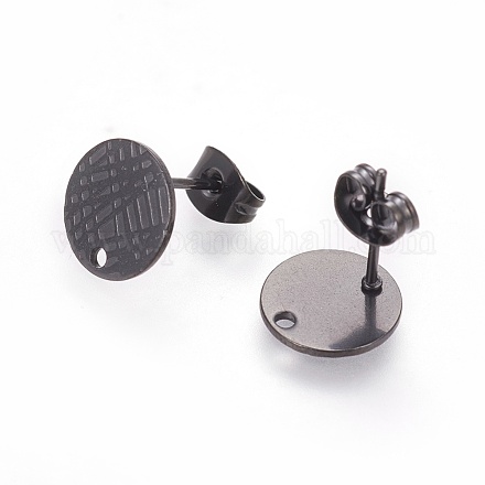 Accessoires de puces d'oreilles en 304 acier inoxydable X-STAS-O119-14A-B-1