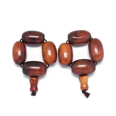 Tibetan Style dZi Beads TDZI-O003-44-1