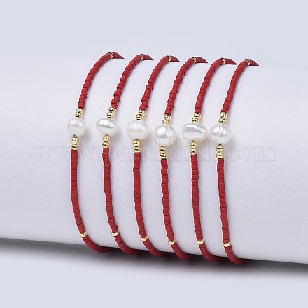 Nylon ajustable pulseras de abalorios trenzado del cordón BJEW-P256-B02-1