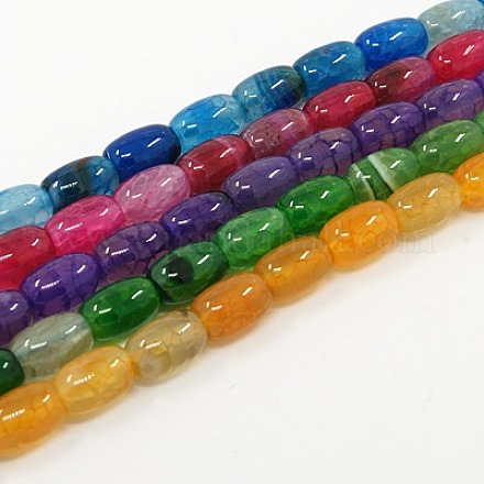 Natural Crackle Agate Beads Strands G-G480-M-1