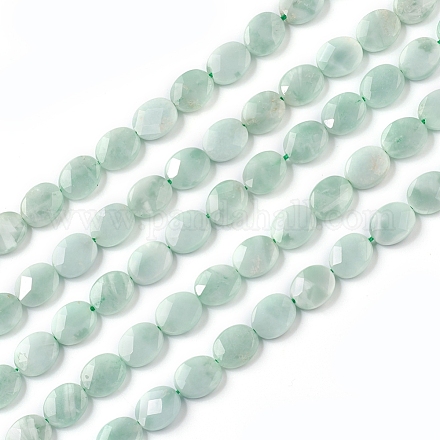 Hilos de perlas de vidrio natural G-I271-B08-8x10mm-1