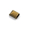 Alloy Zipper Stopper, Zipper Ends with Screw, Repair Replacement, for Sewing DIY Craft Bag Luggage, Rectangle, Antique Bronze, 17x11mm