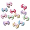Resin Cabochones, Bowknot Cat, Mixed Color, 26x15mm