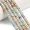 Synthetic Imperial Jasper Beads Strands, Rondelle, Dyed, Light Blue, 4x2mm, Hole: 0.9mm, about 160~162pcs/strand, 14.96~15.16 inch(38~38.5cm)