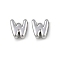 304 Stainless Steel Charms, Letter, Letter W, 7.5x6.5x3.5mm, Hole: 1.6mm