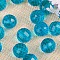 Transparent Acrylic Beads, Round, Cornflower Blue, 10mm, about 1000pcs/500g.