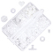 Plastic Ear Nuts, Earring Backs, Clear, 3~10x3~10x1.5~6mm, Hole: 0.5~1.6mm, 400pcs/set