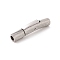 Tarnish Resistant Column 304 Stainless Steel Bayonet Necklace Clasps, Stainless Steel Color, 28x7x5mm, Hole: 3mm
