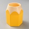 ABS Plastic Holders, Pencil Shape, Gold, 87x77x105mm, Inner Diameter: 56mm