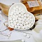 Opaque Acrylic Beads, Round, White, 10mm, Hole: 2mm, 50pcs/set