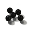 K9 Glass, Imitation Austrian Crystal Beads, Round, Black, 7.5x8mm, Hole: 1.4mm