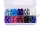 10 Grids 10 Colors Wax Granule Set, Sealing Wax Particles Kits for Retro Seal Stamp, Star, Mixed Color, 125x65mm