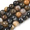 Dyed Natural Malaysia Jade Beads Strands, Round, Mixed Color, 8mm, Hole: 1.2mm, about 23pcs/strand, 7.28 inch(18.5cm)
