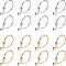 Brass Hoop Earrings, Platinum & Golden, 20x1.2mm, 2 colors, 20pcs/color, 40pcs/box