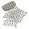 Organza Ribbons, with Velet Heart Pattern, Light Yellow, 5-7/8 inch(150mm)