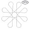 Steel Ceiling Hanging Hooks, Office Display Board Hanger Hook, Stainless Steel Color, 62x27mm