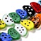 Handmade Lampwork Beads Strands, Fruit, Colorful, 10x18.5x5mm, Hole: 1.6mm, about 25pcs/strand, 9.76 inch(24.8cm)