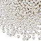 Brass Beads, Round, Silver, 5mm, Hole: 1.5mm