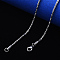 Non-Tarnish 304 Stainless Steel Boston Link Chain Necklace, with Lobster Claw Clasp, Stainless Steel Color, 19.68 inch(50cm)x0.6mm