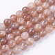 Chapelets de perles de sunstone naturelle naturelles X-G-J157-6mm-08-1