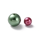 Cuentas redondas de perlas de vidrio teñidas ecológicas HY-X0006-2