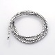 Drum Electroplate Non-magnetic Synthetic Hematite Beads Strands G-P046-05-2