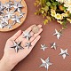 GORGECRAFT 90PCS 3 Sizes Metal Barn Star Rustic Three Dimensional Bulk Unfinished Magical Texas Sliver Stars 1 Inch 1.5 Inch 2 Inch for Patriotic 4th of July Wall Wreath Craft Farmhouse Decor IFIN-GF0001-30-3