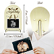 アーチ型木製アナウンス額縁スタンド  初めてのお母さんのための赤ちゃんの超音波検査フレーム  ウイング  180x125x4mm  穴：10mm DJEW-WH0070-010-2