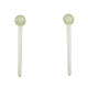 Piccoli orecchini a sfera in plastica&nbsp;EJEW-N022-01D-1