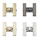 Chgcraft 4 sets 4 colores de aleación en forma de h cierre de cierre de giro cierre de cierre de cierre de monedero cierre de hebilla para bolso de artesanía de diy fabricación de bolsos FIND-CA0001-31-RS-1