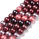 Chapelets de perles en coquille électrolytique BSHE-O019-03G-1