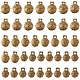Chgcraft 40 pièces 4 styles pendentifs cloche en laiton KK-CA0002-54-1