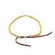 Adjustable Glass Braided Bead Bracelets BJEW-F391-A19-4
