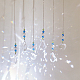Ahadermaker 6 Stück transparente Glasanhänger-Dekorationen im 6-Stil HJEW-GA0001-43-4