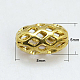 Messing filigranen Perlen KK-H737-8x5mm-G-1