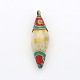 Handmade Tibetan Style Rice Pendants TIBEP-M033-04-2