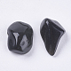 Natural Black Stone Chip Beads G-K251-01-2