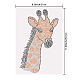 SUPERDANT Colorful Giraffe Rhinestone Heat Transfer Animal Iron on Costume Decor Hot Fix Appliqué DIY Transfer Iron On Decals for T Shirts Template for Clothes Bags Pants DIY-WH0303-082-2