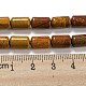 Chapelets de perles en bois pétrifié naturel G-M420-E06-03-5