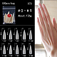 Puntas de uñas postizas sin costuras de plástico abs MRMJ-Q069-007C-4