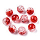 Perles en acrylique transparentes craquelées CACR-N004-01-2