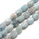 Chapelets de perles en aigue-marine naturelle G-R425-02-1