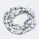 Electroplate Opaque Glass Beads Strands X-EGLA-A034-P6mm-F16-2