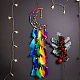 Rainbow Color Moon Feather Tassel Pendant Decorations PW-WG92679-01-1