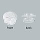FINGERINSPIRE Set of 4 Acrylic Bracelet Display Clear Round Jewelry Pedestal Bangles Display Stands Rack Holder Showcase(3.07x3.11x1.73inch) for Home or Store Usage BDIS-FG0001-04-6