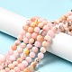 Natural Imitation Pink Opal Beads Strands G-G992-A03-2
