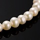 Natural Cultured Freshwater Pearl Beads Strands PEAR-E002-14-1