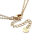 Collar dorado de doble capa con cadenas tipo cable de acero inoxidable 304 NJEW-Z027-01B-3