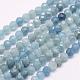 Natural Aquamarine Beads Strands G-F509-10-3mm-1